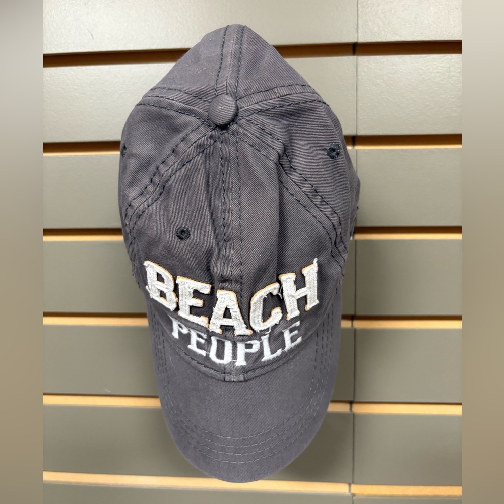 Gray “Beach People” Ball Cap, adjustable